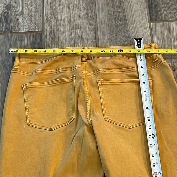 Maurices Mustard Denim Stretch Pants Medium - Picture 7 of 14